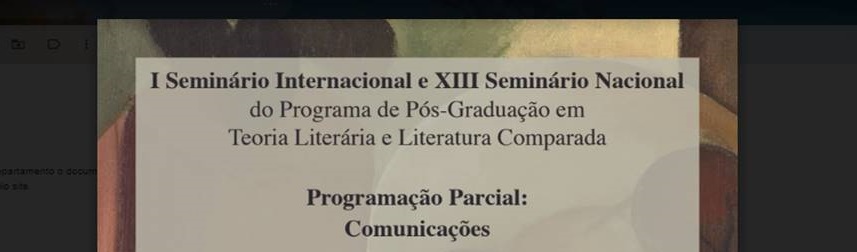 Seminário da Pós Graduação